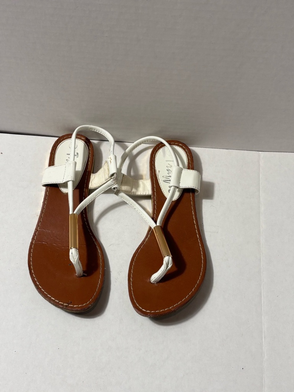White T-Strap Women's Sandals - Classic Summer Style